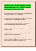 LIFESPAN FINALS JERSEY COLLEGE ACTUAL EXAM QUESTIONS WITH VERIFIED CORRECT ANSWERS &lpar;2025&sol;2026 EDITION&rpar;