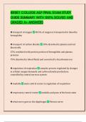 JERSEY COLLEGE A&P FINAL EXAM STUDY GUIDE SUMMARY WITH 100&percnt; SOLVED AND GRADED A&plus; ANSWERS