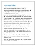 American Airlines Questions With Correct Complete Answers