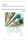 Fundamentals of Nursing Care 3rd Edition Test Bank &vert; Marti Burton &vert; Verified NCLEX Questions & Answers