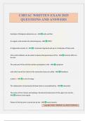 CIBTAC WRITTEN EXAM 2025 QUESTIONS AND ANSWERS