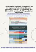 Crossing Design Boundaries Proceedings of the 3rd Engineering Product Design Education International Conference 15 16 September 2005 Edinburgh UK 1st Edition Paul Rodgers &lpar;Editor&rpar; - PDF Download