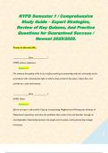 NYPD Semester 1 &sol; Comprehensive Study Guide &ndash; Expert Strategies&comma; Review of Key Quizzes&comma; And Practice Questions for Guaranteed Success &sol; Newest 2025&sol;2026&period;  
