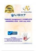 TAM2601 Assignment 2 &lpar;COMPLETE ANSWERS&rpar; 2025 - DUE July 2025 &semi;100&percnt; trusted&comma; comprehensive and complete reliable solution with clear explanation