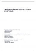 TELEHEALTH EXAM WITH ACCURATE SOLUTIONS