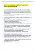  COUC 504 Quiz Week 3 Questions And Answers Latest Updates Graded A