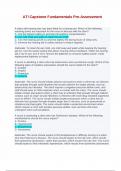 ATI Capstone&Tab;Fundamentals Proctored- Pre Quiz