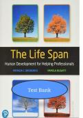 Test Bank for The Life Span&colon; Human Development for Helping Professionals 5th Edition by Broderick & Blewitt &ndash; Verified Questions & Answers &vert; Full Chapters