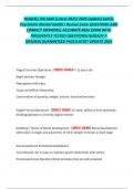 NU664C&sol; NU 664C &lpar;Latest 2025&sol; 2026 Update&rpar; Family  Psychiatric Mental Health I Review Exam QUESTIONS AND  CORRECT ANSWERS&vert; ACCURATE REAL EXAM WITH  FREQUENTLY TESTED QUESTIONS&vert;ALREADY A  GRADED&vert;GUARANTEED PASS&vert;LATEST UPDATE 2025
