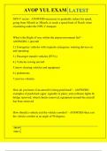 AVOP YUL EXAM QUESTIONS AND ANSWERS 2025
