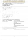 Nurs 634 MIDTERM Dr&period; Tyler Review 2021-2022 Practice Exams