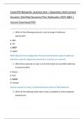 CompTIA Network&plus; practice test &vert; Questions And Correct  Answers &lpar;Verified Answers&rpar; Plus Rationales 2025 Q&A &vert;  Instant Download PDF