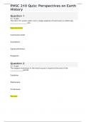 PHSC 210 Quiz&colon; Perspectives on Earth History &vert; Liberty University