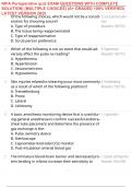 NIFA Perioperative quiz EXAM QUESTIONS WITH COMPLETE SOLUTION&rpar; &lpar;MULTIPLE CHOICES&rpar; &lpar;A&plus; GRADED 100&percnt; VERIFIED&rpar; LATEST VERSION 2025