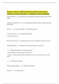 Analysis of Variance &lpar;ANOVA&rpar; &vert;Questions With Correct Answers &vert;Solutions&vert; Verified &vert;Already A&plus; Graded&lpar;GET IT 100&percnt; ACCURARE&rpar;