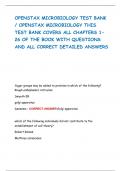OPENSTAX MICROBIOLOGY TEST BANK &sol; OPENSTAX MICROBIOLOGY THIS TEST BANK COVERS ALL CHAPTERS 1- 26 OF THE BOOK WITH QUESTIONS AND ALL CORRECT DETAILED ANSWERS