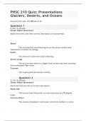 PHSC 210 Quiz&colon; Presentations Glaciers&comma; Deserts&comma; and Oceans &vert; Liberty University