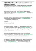 2025 ACLS Exam Questions and Answers &lpar;Solved Papers&rpar;&period;