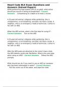 Heart Code BLS Exam Questions and Answers &lpar;Solved Papers&rpar;&period;