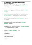 ACLS Exam Questions& Answers &lpar;Solved Papers&rpar;&period;