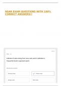 NSAR EXAM QUESTIONS WITH 100&percnt; CORRECT ANSWERS&excl;&excl;