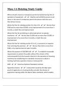 Mass 1A Hoisting Study Guide Questions And Correct Complete Solutions &vert;40 PAGES