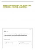 NSAR EXAM PREPARATION QUESTIONS WITH 100&percnt; VERIFIED ANSWERS&excl;&excl;
