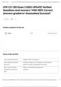 UTK CCI 150 Exam 3 2025 UPDATE Verified Questions And Answers &vert; With 100&percnt; Correct Answers graded A&plus; Guaranteed Success&excl;&excl;