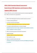 BUNDLE FOR WGU D184 Standard-Based Assessment Exam&vert;Actual 400&plus; Questions and Answers&vert;&vert;New Update&vert;100&percnt; Correct This set reflects the current standards-based assessment principles aligned with CEC&comma; InTASC&comma; and Common Core expectations&period;