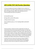JEN LEIK FNP 146 Practice Questions With Complete Verified Solutions &vert; Test Your Knowledge