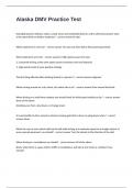 Alaska DMV Practice Test Questions With Actual Correct Answers Graded A&plus;&period;