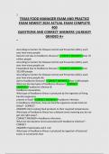 TEXAS FOOD MANAGER EXAM