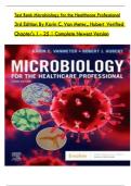   Test Bank Microbiology for the Healthcare Professional 3rd Edition By Karin C&period; Van Meter&comma;&period; Hubert  Verified Chapter's 1 - 25 &vert; Complete Newest Version &emsp;