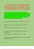 NYSTCE Visual Arts &lpar;079&rpar; Exam Prep&colon; 650 Questions & Answers &vert; Drawing&comma; Painting&comma; Art History & Techniques