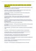 NOCTI WELDING 2025&sol;2026 QUESTIONS AND ANSWERS GRADED A&plus;