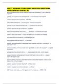 NOCTI WELDING STUDY GUIDE 2025&sol;2026 QUESTIONS AND ANSWERS GRADED A&plus;