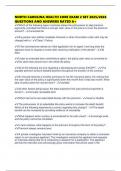 NORTH CAROLINA HEALTH CORE EXAM 2 SET 2025&sol;2026 QUESTIONS AND ANSWERS RATED A&plus;