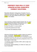 PROPHECY PACU RN A V1 2025  UPDATED ACTUAL EXAM WITH  CORRECT SOLUTIONS&period;