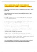 STUDY GUIDE FINAL EXAM VIVINT SECURITY QUESTIONS WITH CORRECT ANSWERS 2025&sol;2026
