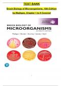 Brock Biology of Microorganisms&comma; 16th Global Edition Test Bank by Madigan&comma; ISBN&colon; 9781292404790&comma; All 34 Chapters Covered&comma; Verified Latest Edition