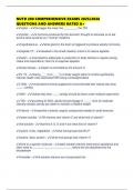 NUTR 280 COMPREHENSIVE EXAMS 2025&sol;2026 QUESTIONS AND ANSWERS RATED A&plus;