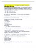 NUTR 280 FINAL PAPER 2025&sol;2026 QUESTIONS AND ANSWERS RATED A&plus;