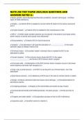 NUTR 280 TEST PAPER 2025&sol;2026 QUESTIONS AND ANSWERS RATED A&plus;