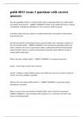 pubh 6012 exam 1 questions with correct answers