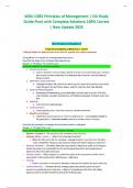 WGU C483 Principles of Management &vert; OA Study Guide Final with Complete Solutions 100&percnt; Correct &vert; New Update 2025
