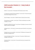 HUD Counselor Module 2&period;2 &ndash; Study Guide & Key Concepts