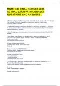 MGMT 339 FINAL NEWEST 2025 ACTUAL EXAM WITH CORRECT QUESTIONS AND ANSWERS &period;