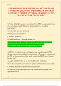 COTA BOARD EXAM NEWEST 2025 ACTUAL EXAM&vert;  COMPLETE QUESTIONS AND CORRECT DETAILED  ANSWERS &lpar;VERIFIED ANSWERS&rpar; GRADED A&plus;&vert; COTA  BOARD ACTUAL EXAM&vert;&vert; NEW&excl;&excl; 
