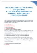 CMS Fundamentals Proctored Exam 2025&ndash;2026 &vert; 250 Verified Questions & Correct Answers &vert; 100&percnt; Complete &vert; GRADED A&plus;
