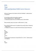 EPA Type III Exam Questions With Correct Answers&period;